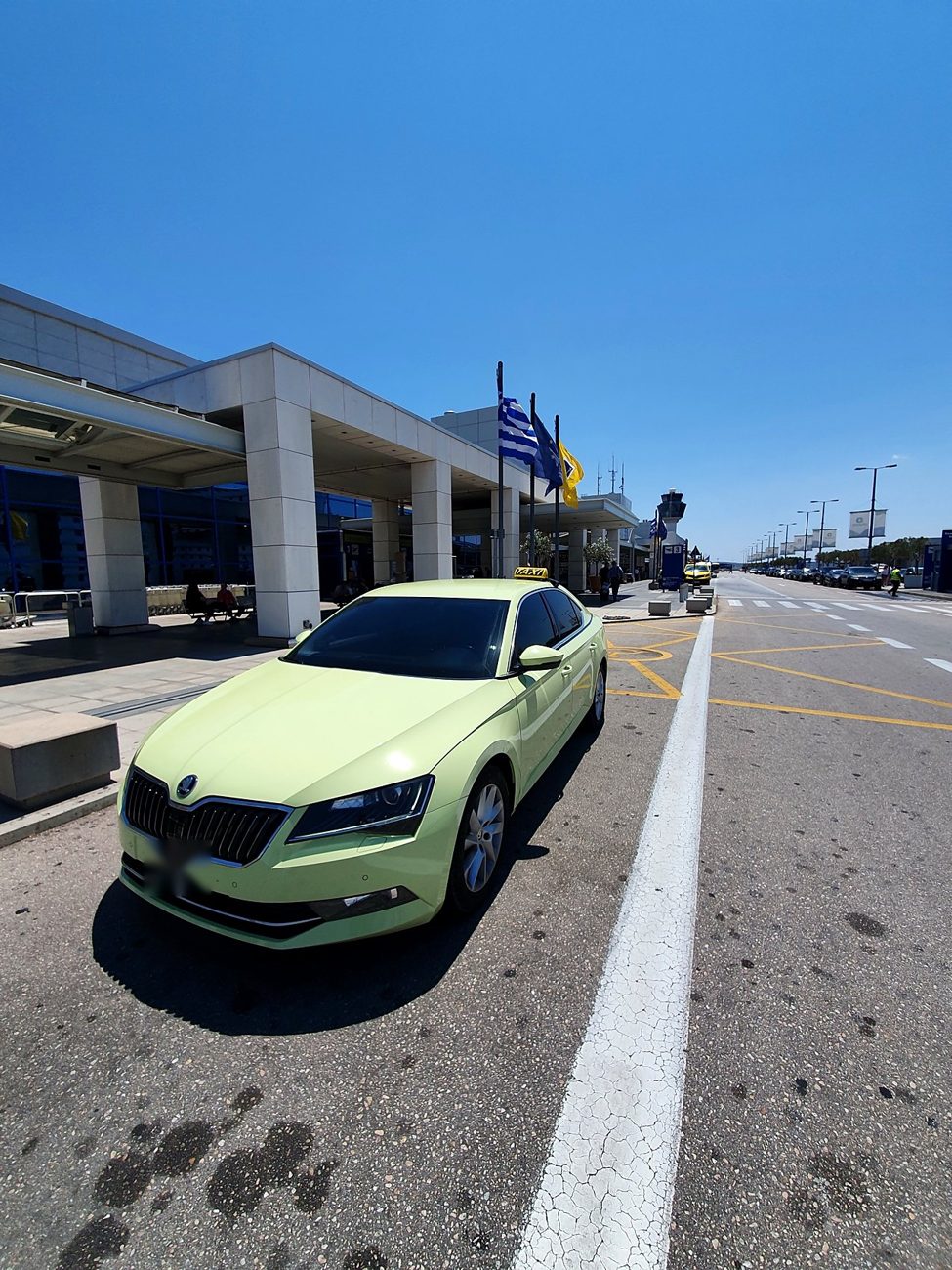 Taxi at Athens airport